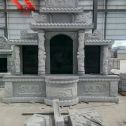 吉林省 芝麻灰高档墓碑，土墓，可定制