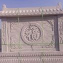 吉林省 芝麻白花岗岩屏风，照壁，影壁