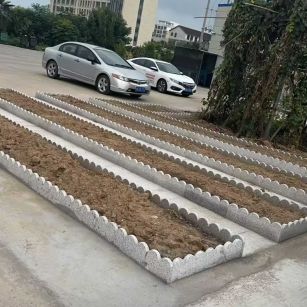 吉林省 花边石、花围石、花园石安装效果