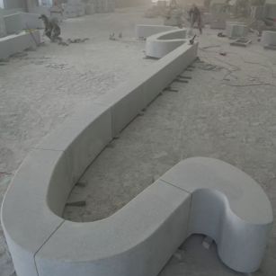 吉林省 花岗岩整石坐凳拼装